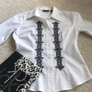 White button down dress shirt- New York & Company